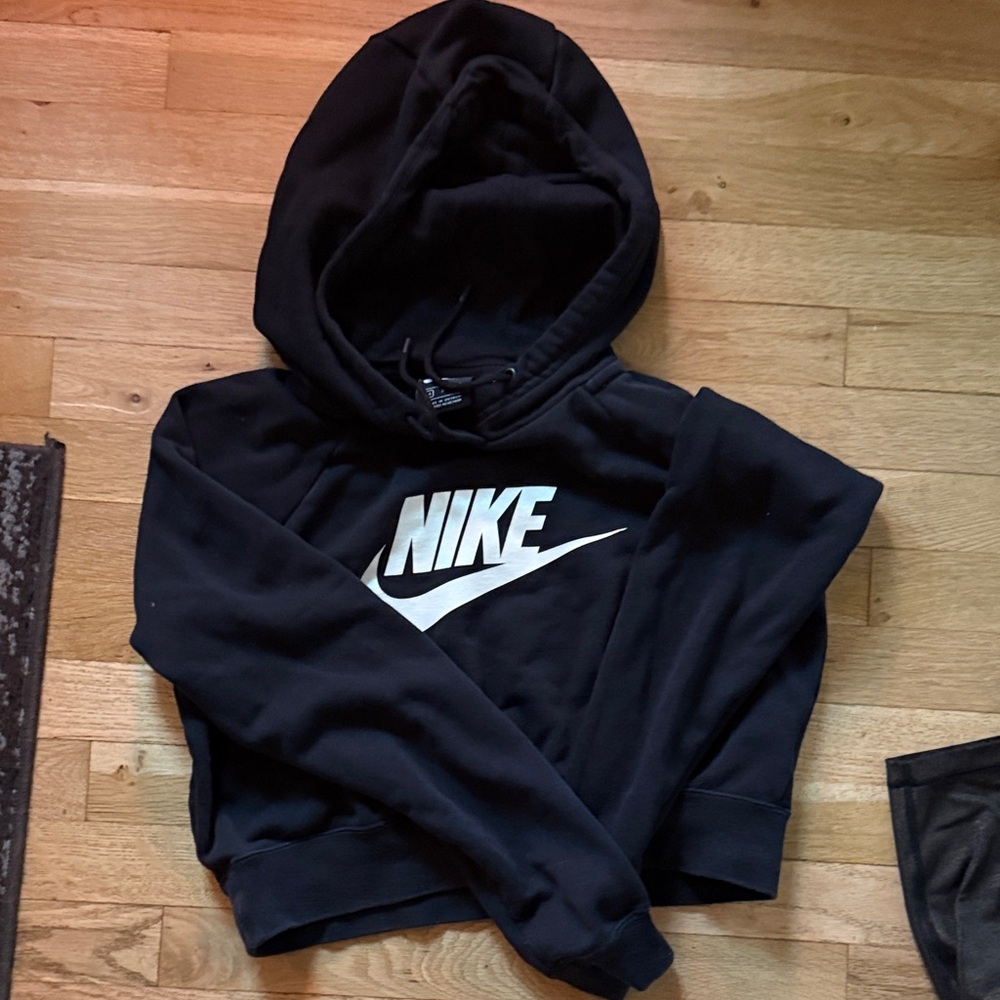 Nike Black and White Hoodie